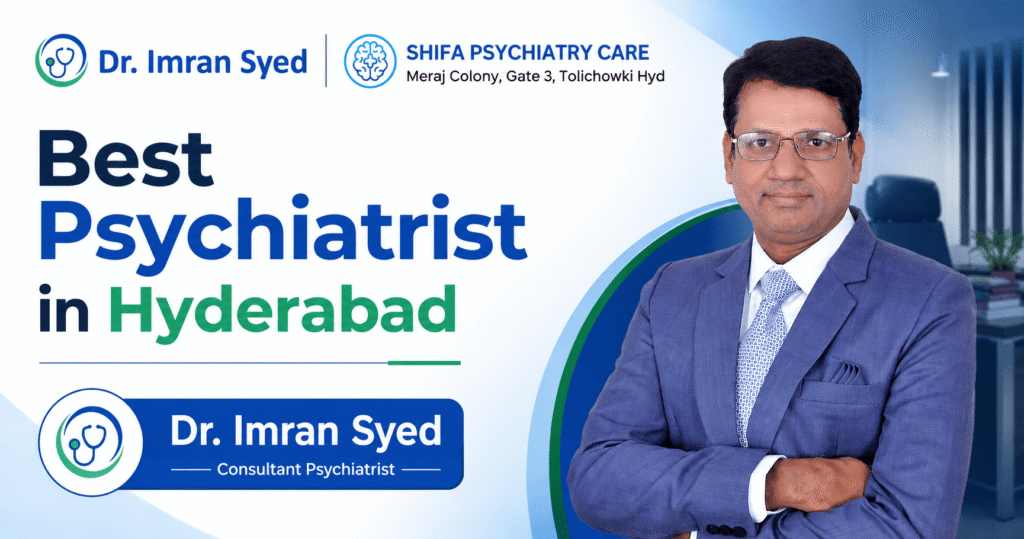 best psychiatrist in hyderabad dr imran syed shifa psychiatry care tolichowki near me